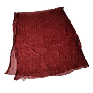 Anokhi‎ Handworks Diamond Zig Zag Pattern Multicolor Scarf Stole 40" x 73"